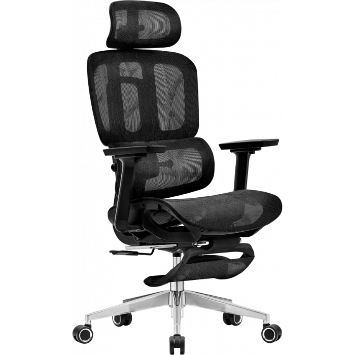 Офисное эргономичное кресло GT Racer B-319 Black Офисное эргономичное кресло GT Racer B-319 Black