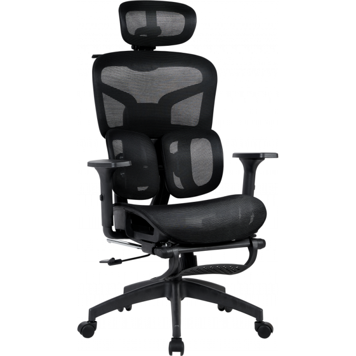 Офисное эргономичное кресло GT Racer B-341 Black Офисное эргономичное кресло GT Racer B-341 Black