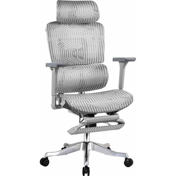 Офисное эргономичное кресло GT Racer B-524 Gray/Light Gray Офисное эргономичное кресло GT Racer B-524 Gray/Light Gray
