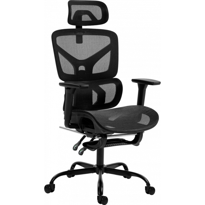 Офисное эргономичное кресло GT Racer B-5865 Black Офисное эргономичное кресло GT Racer B-5865 Black
