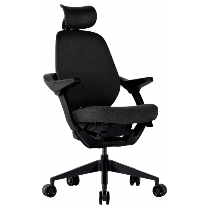 Офисное эргономичное кресло GT Racer B-6333 Fabric Dark Gray/Black Офисное эргономичное кресло GT Racer B-6333 Fabric Dark Gray/Black
