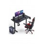 Геймерский компьютерный стол GT Racer T-1452 (140x60x73) Black