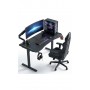 Геймерский компьютерный стол GT Racer T-1452 (140x60x73) Black