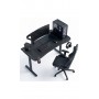 Геймерский компьютерный стол GT Racer T-1452 (140x60x73) Black