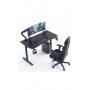 Геймерский компьютерный стол GT Racer T-1452 (140x60x73) Black