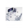 Геймерский компьютерный стол GT Racer T-1452 (140x60x73) White