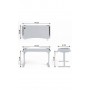 Геймерский компьютерный стол GT Racer T-1452 (140x60x73) White