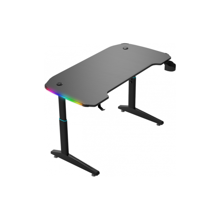 Геймерский компьютерный стол GT Racer T-1621 (160x60x71-79) Black Геймерский компьютерный стол GT Racer T-1621 (160x60x71-79) Black