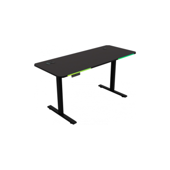 Геймерский компьютерный стол GT Racer T-S 1438 (140x60x73-118) Black Геймерский компьютерный стол GT Racer T-S 1438 (140x60x73-118) Black