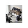 Геймерский компьютерный стол GT Racer TY-1451 (140x60x71-116) Dark Gray