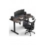 Геймерский компьютерный стол GT Racer TY-1451 (140x60x71-116) Dark Gray