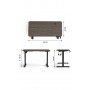 Геймерский компьютерный стол GT Racer TY-1451 (140x60x71-116) Dark Gray