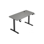 Геймерский компьютерный стол GT Racer TY-1451 (140x60x71-116) Light Gray