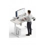 Геймерский компьютерный стол GT Racer TY-1451 (140x60x71-116) White Геймерский компьютерный стол GT Racer TY-1451 (140x60x71-116) White