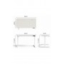 Геймерский компьютерный стол GT Racer TY-1451 (140x60x71-116) White Геймерский компьютерный стол GT Racer TY-1451 (140x60x71-116) White