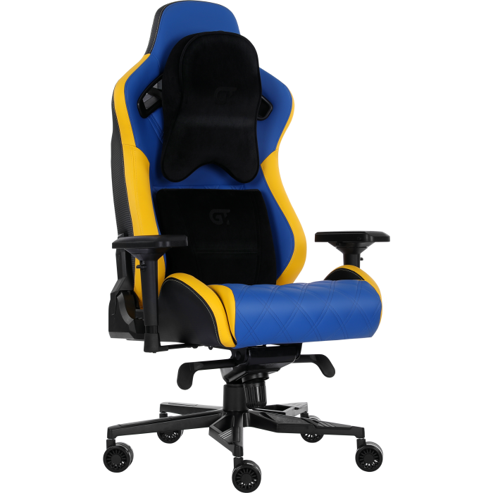 Геймерское кресло GT Racer X-0724 Blue/Yellow