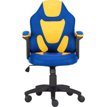 Геймерское кресло GT Racer X-1414 Blue/Yellow (Kids)