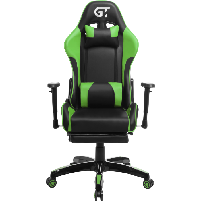 Геймерское кресло GT Racer X-2525-F Black/Green