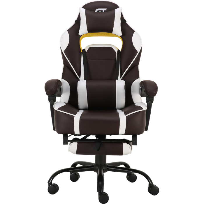 Геймерское кресло GT Racer X-2748 Dark Brown/White