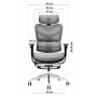 Офисное эргономичное кресло GT Racer X-702L Light Gray (W17-1)