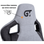 Геймерское кресло GT Racer X-8005 Light Grey/Black Suede