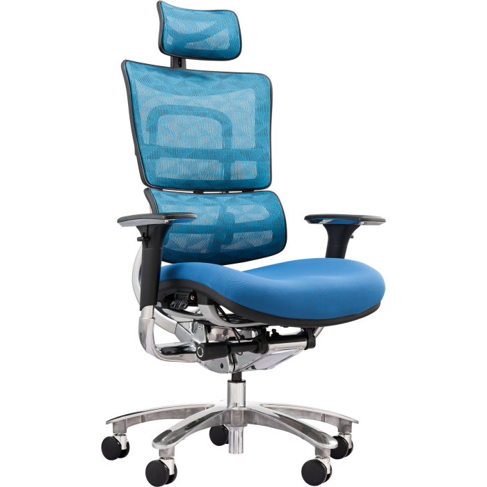 Офисное кресло GT Racer X-801A Blue (W-55 B-45)