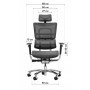 Офисное эргономичное кресло GT Racer X-801A Light Gray (W17-1)