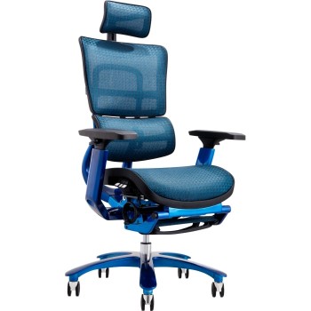 Офисное кресло GT Racer X-815L Black/Blue (W-85)