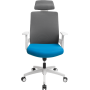 Офисное кресло GT Racer X-W82 White/Blue/Gray