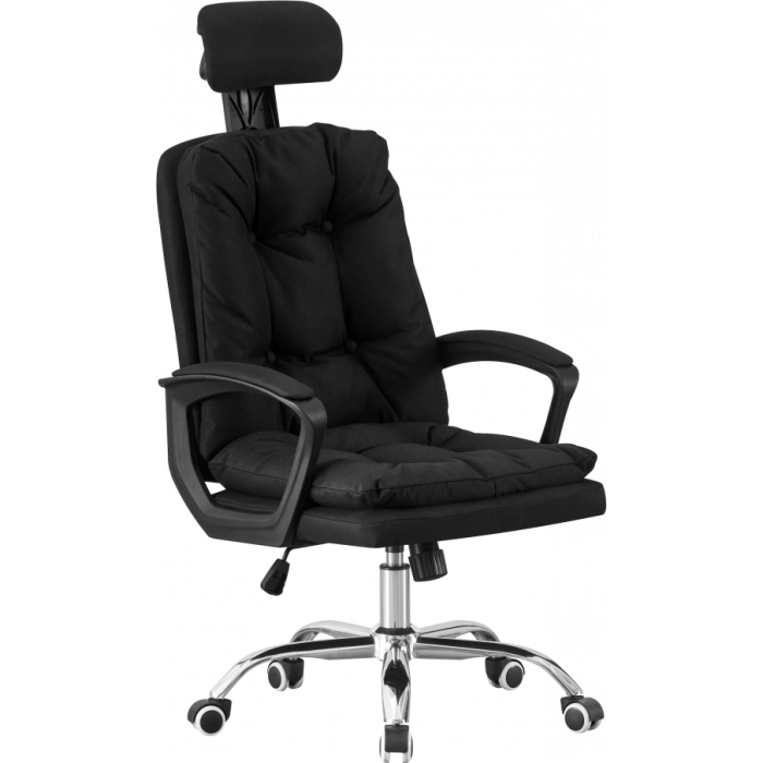 Офисное кресло GT Racer B-471 Fabric Black Офисное кресло GT Racer B-471 Fabric Black