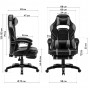 Геймерское кресло GT Racer X-2749-1 Fabric Gray/Black Suede